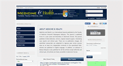 Desktop Screenshot of medicineandhealthukm.com